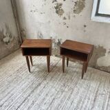 Pair of Scandinavian teak bedside tables