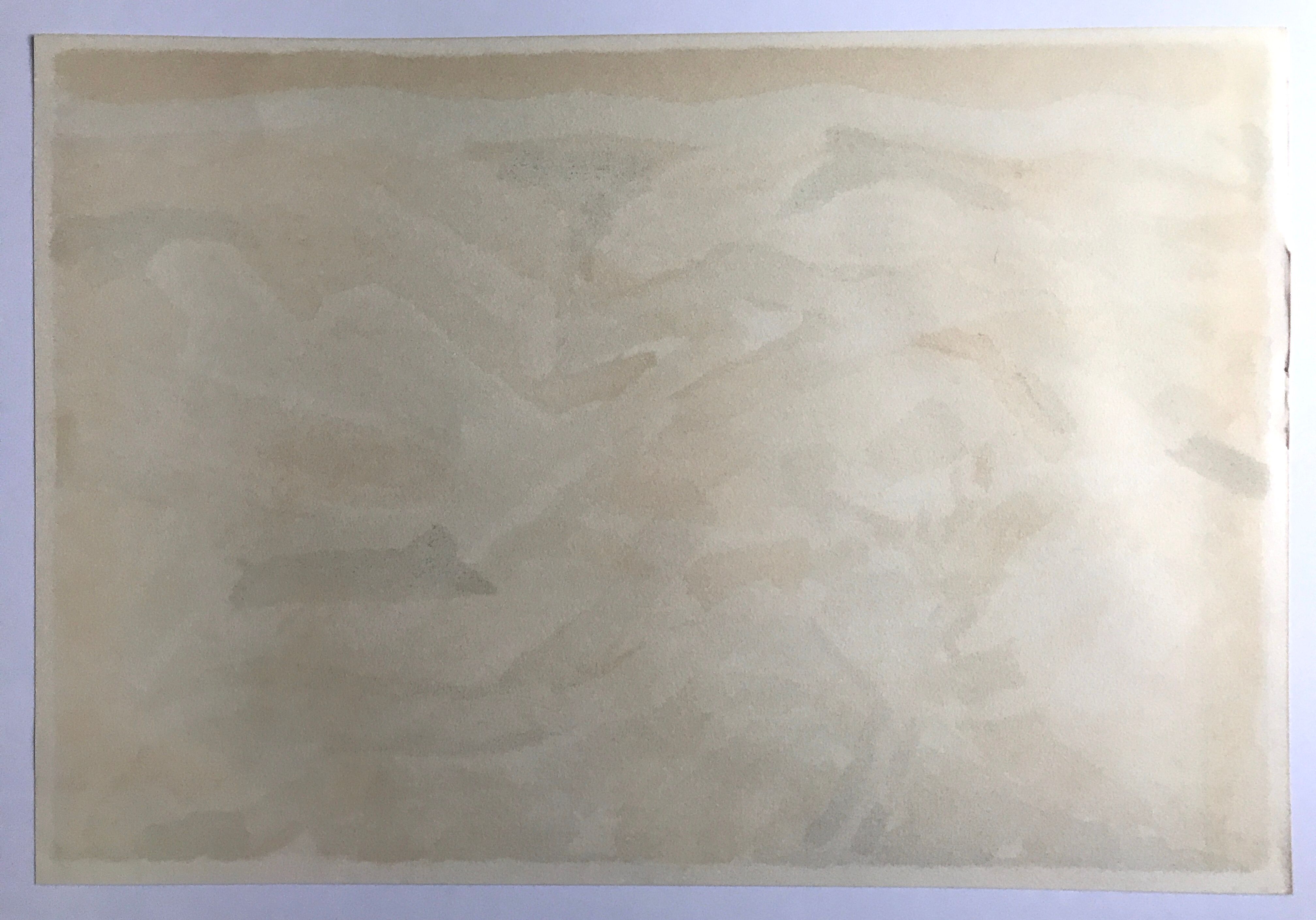 Original lithograph by Pierre Ambrogiani, Paysage provençal I (Spring), 1974