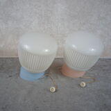 Vintage sconces, "His & Hers" set of 2. Germany 1970/80