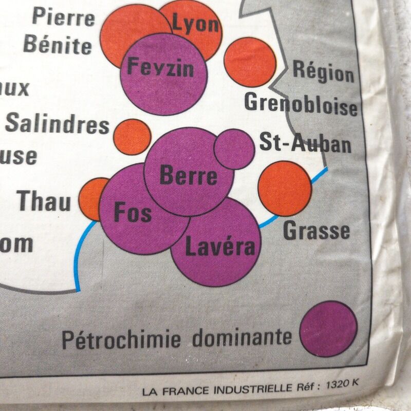 Map Scolaire La France Industrielle / Les Sources d'énergie - Editions MDI