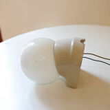 Porcelain globe opaline sconce