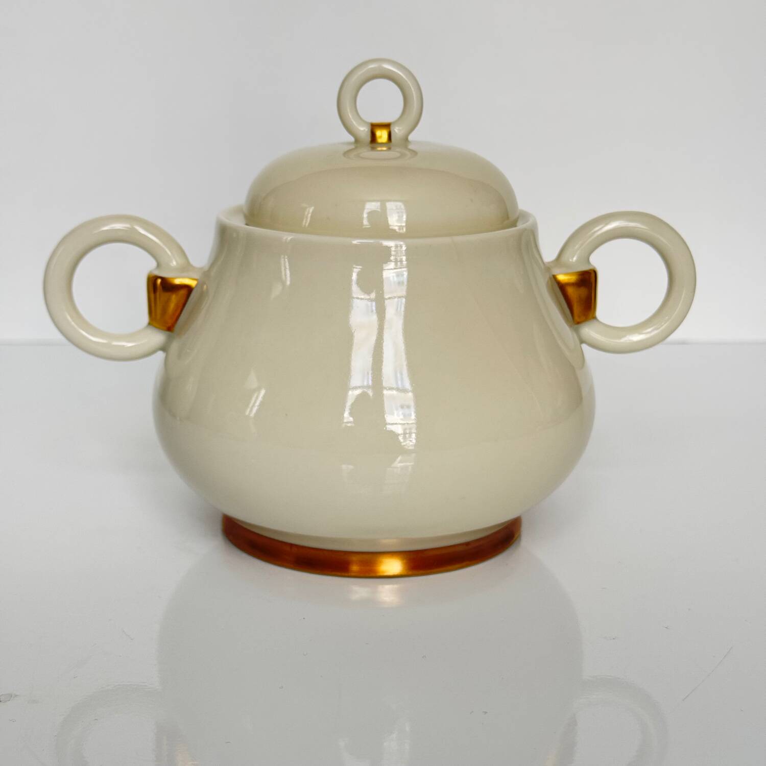 Art Deco style coffee and tea service, Ruhlmann model, Maison Vignaud, Limoges