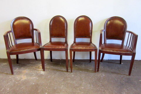 Art deco chairs and armchairs