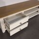 Modern wooden TV unit, 2 compartments, 2 drawers.