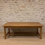 Solid wood farmhouse table - country style 230 cm