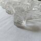 Set of 10 antique twisted moulded glass knife rests – Art Deco style