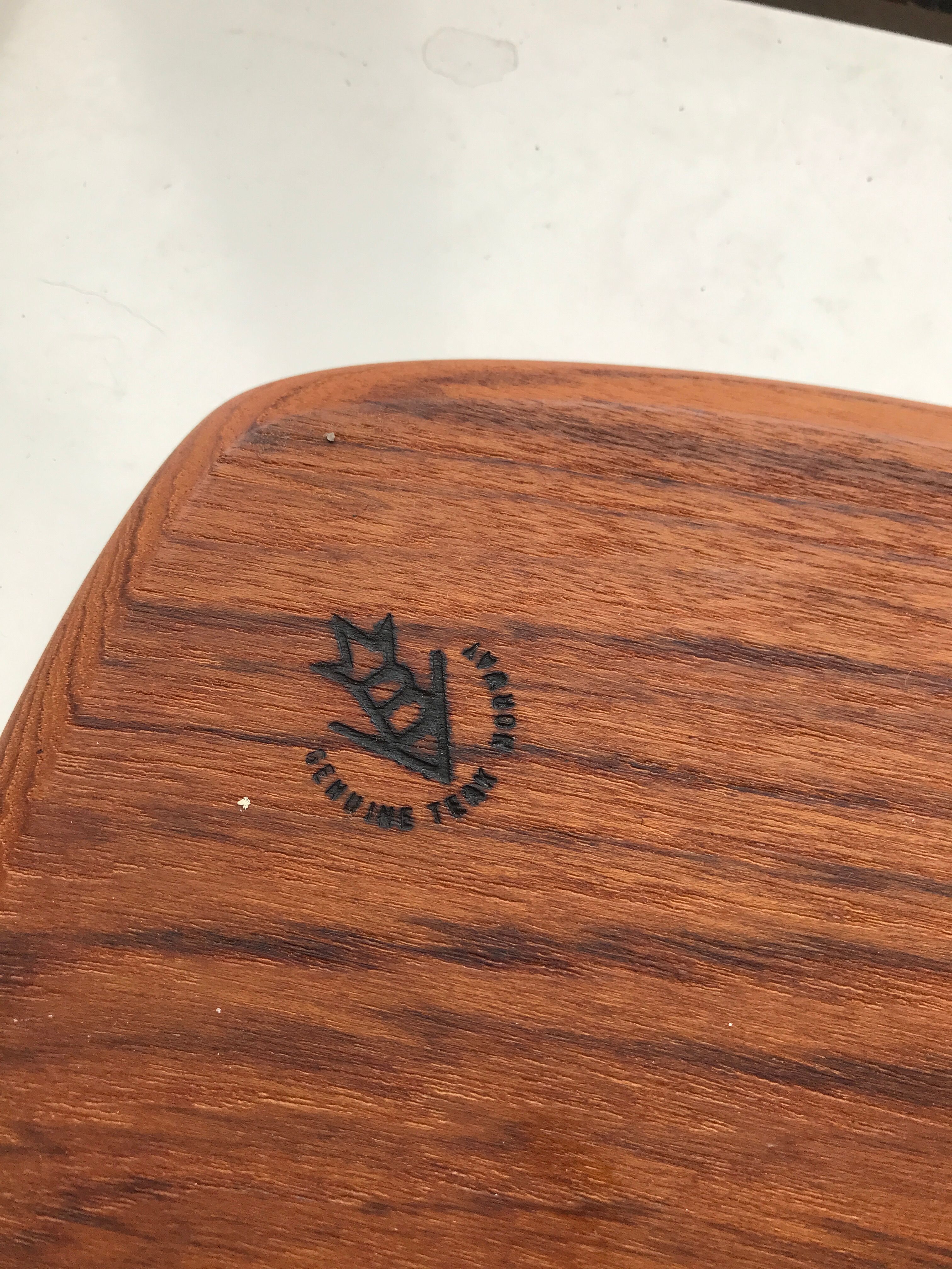 Norwegian design teak tray