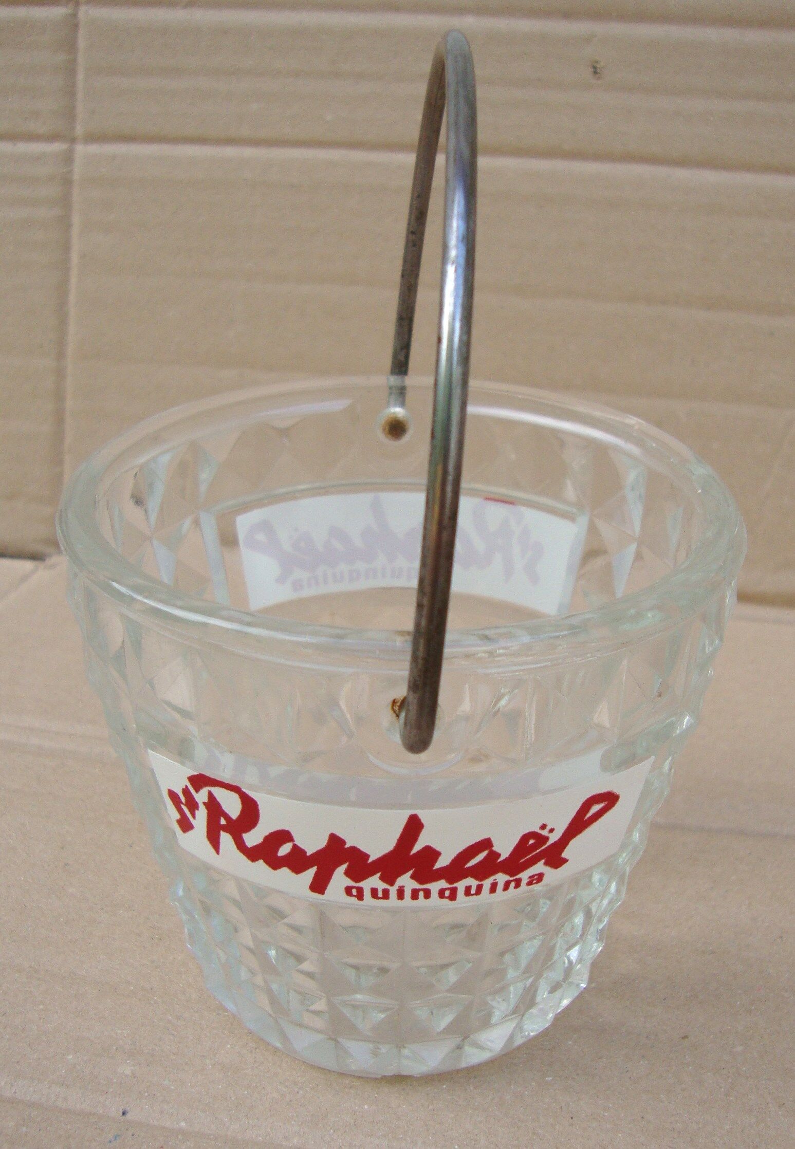 Small ice bucket St-Raphaël old glass cinchona