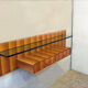 Suspended console in wood by La Permanente Mobili Cantù, 1950s