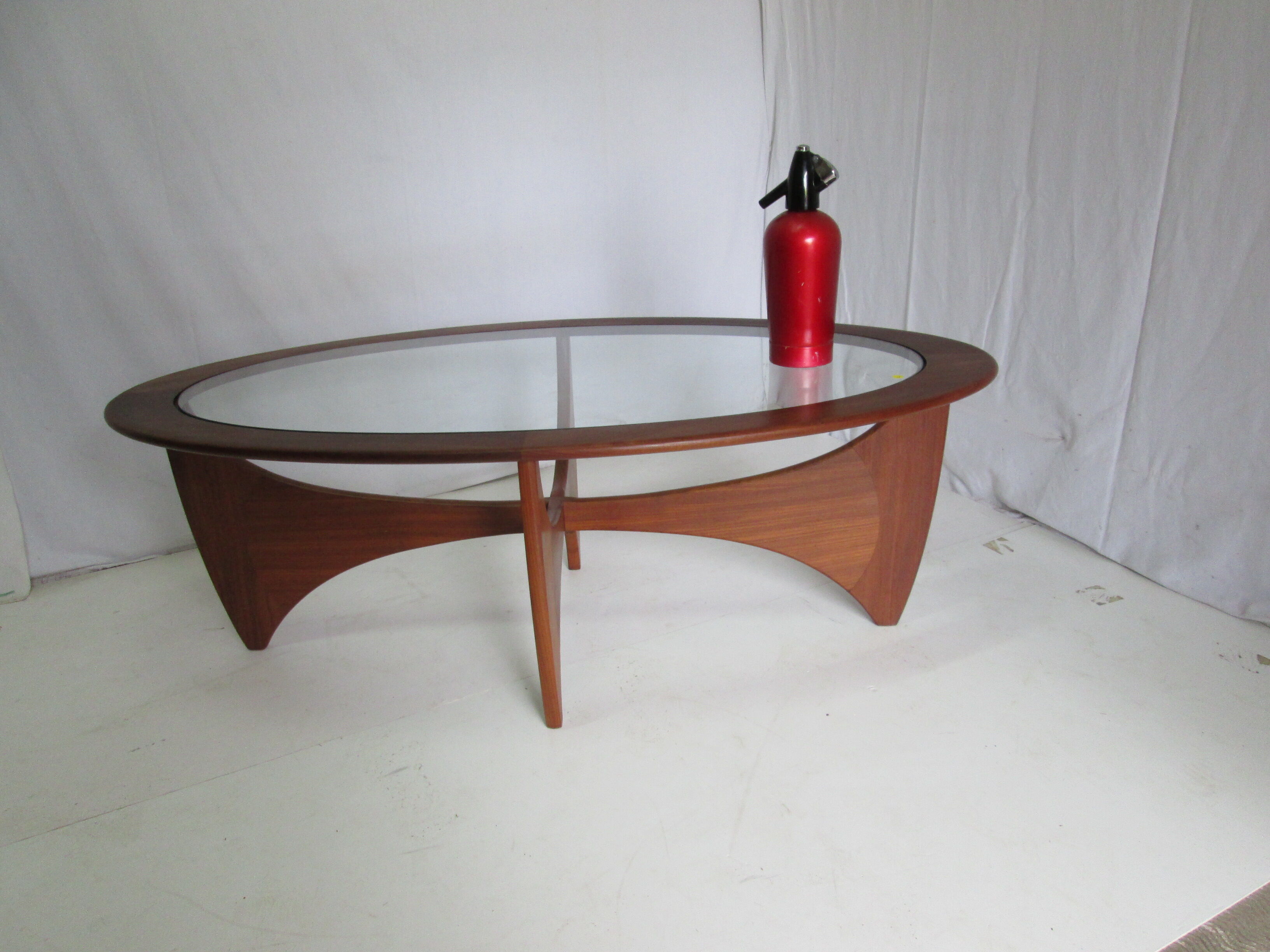 Teak oval coffee table Astro