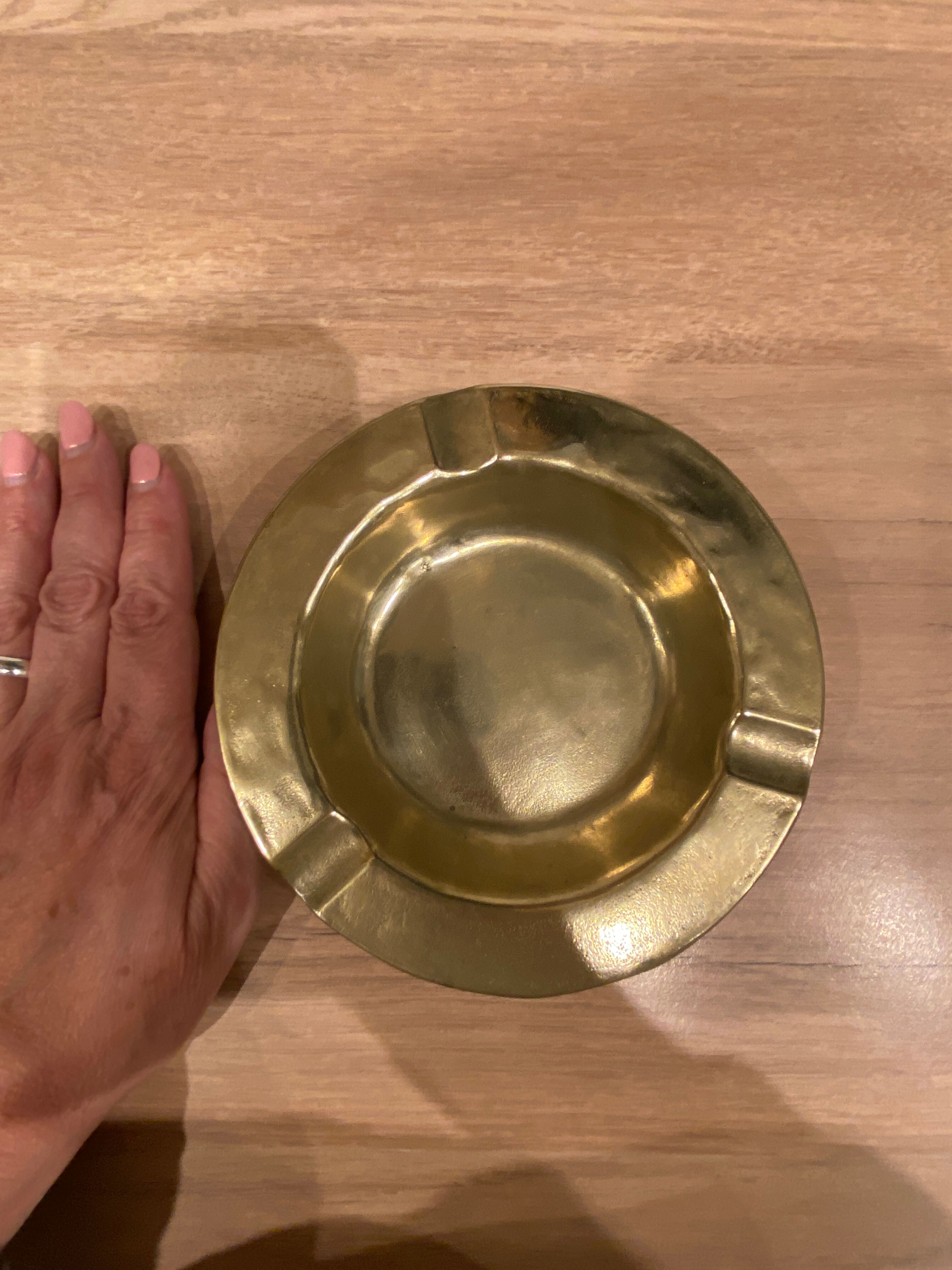 Brass ashtray