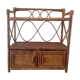 Rattan wall shelf