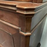 Window furniture in two bodies Napoleon III Mahogany and veneer XIX century