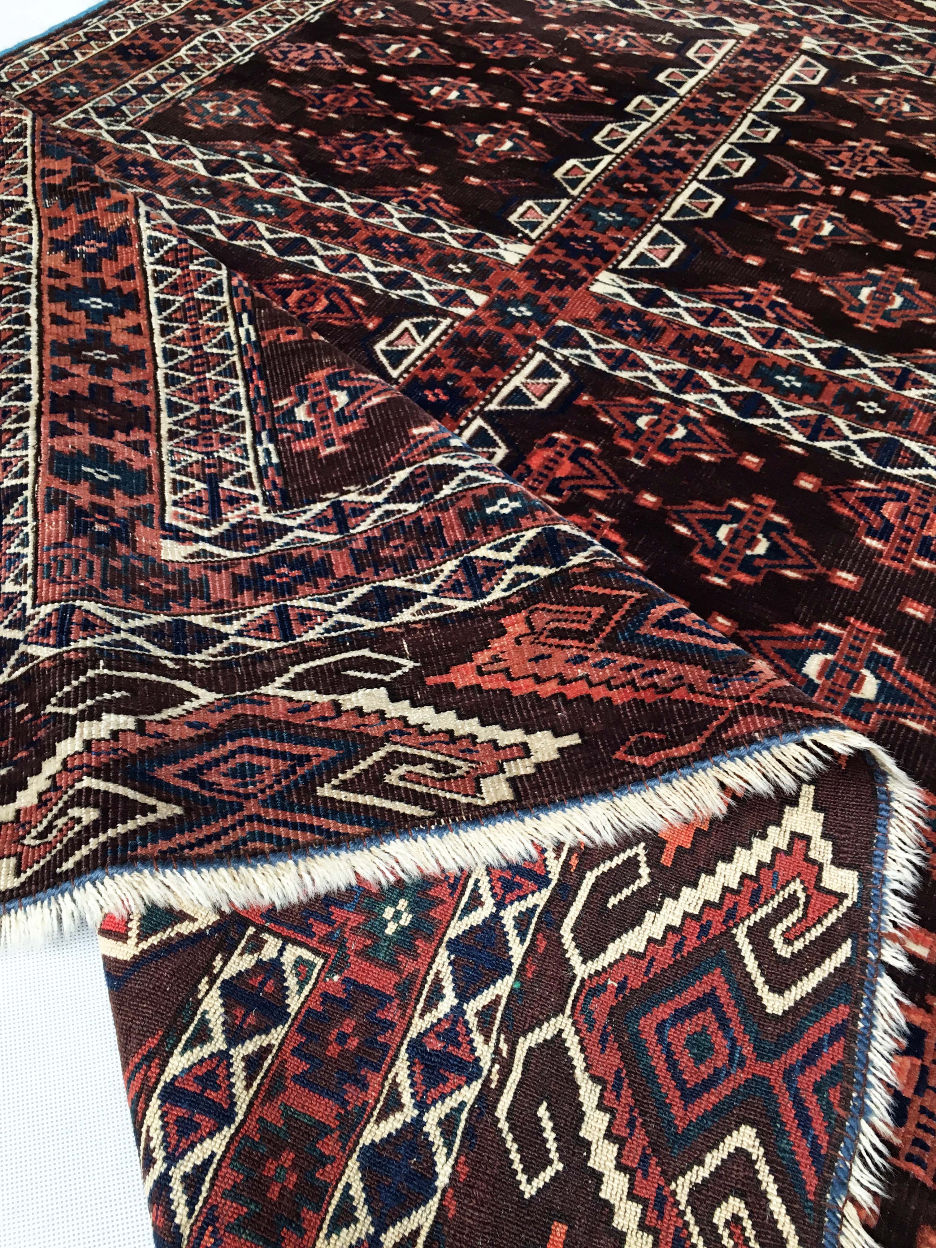 Carpet Tekke Engsi former 165 x 130 cm around 1900