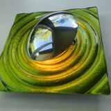 Pair of futuristic designer wall lights