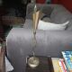Vintage gold cone lamp