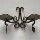 Vintage Swedish Wrought Iron Wall Candleholders from Ahrnebergs, Set of 2