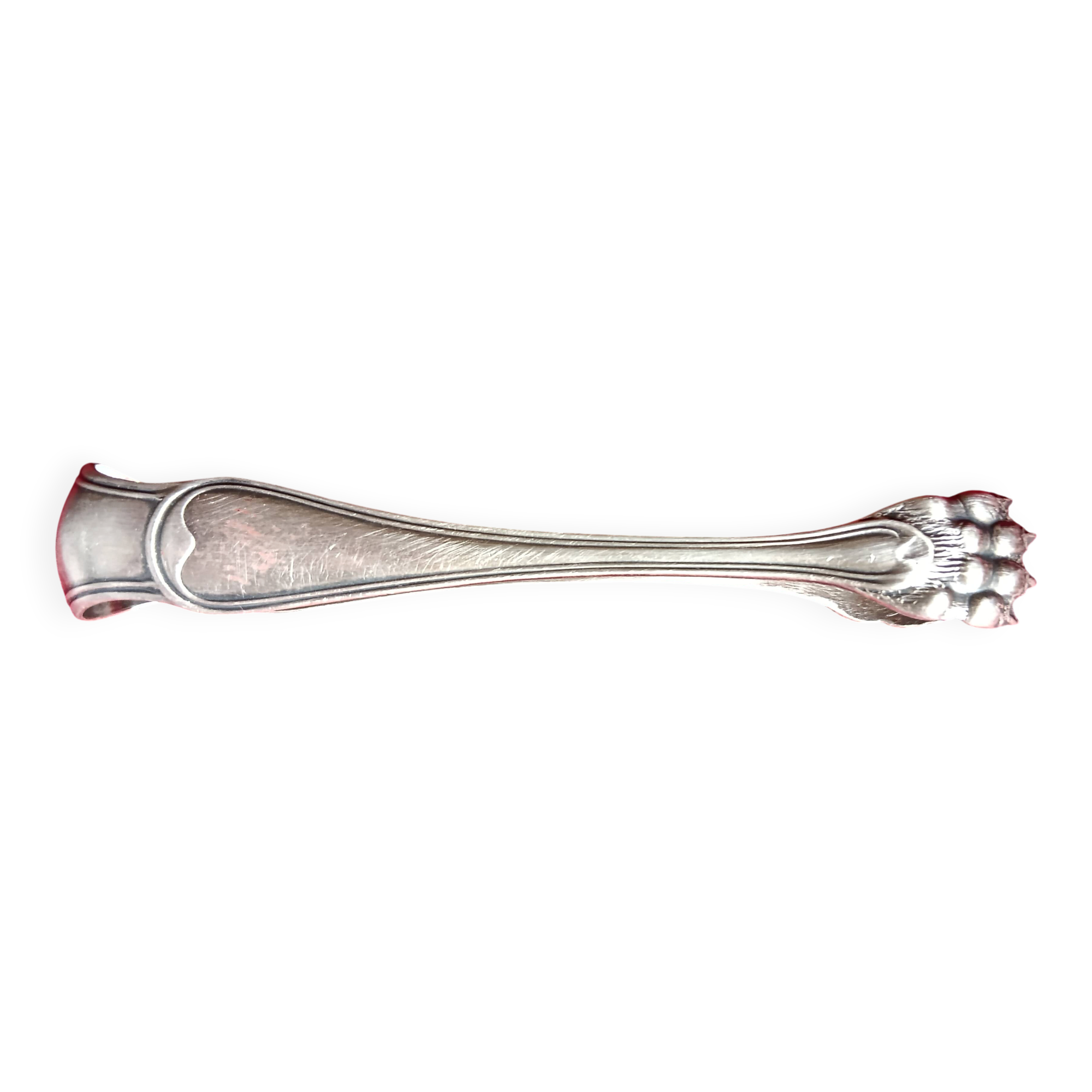Silver-plated sugar tongs in Art Nouveau style