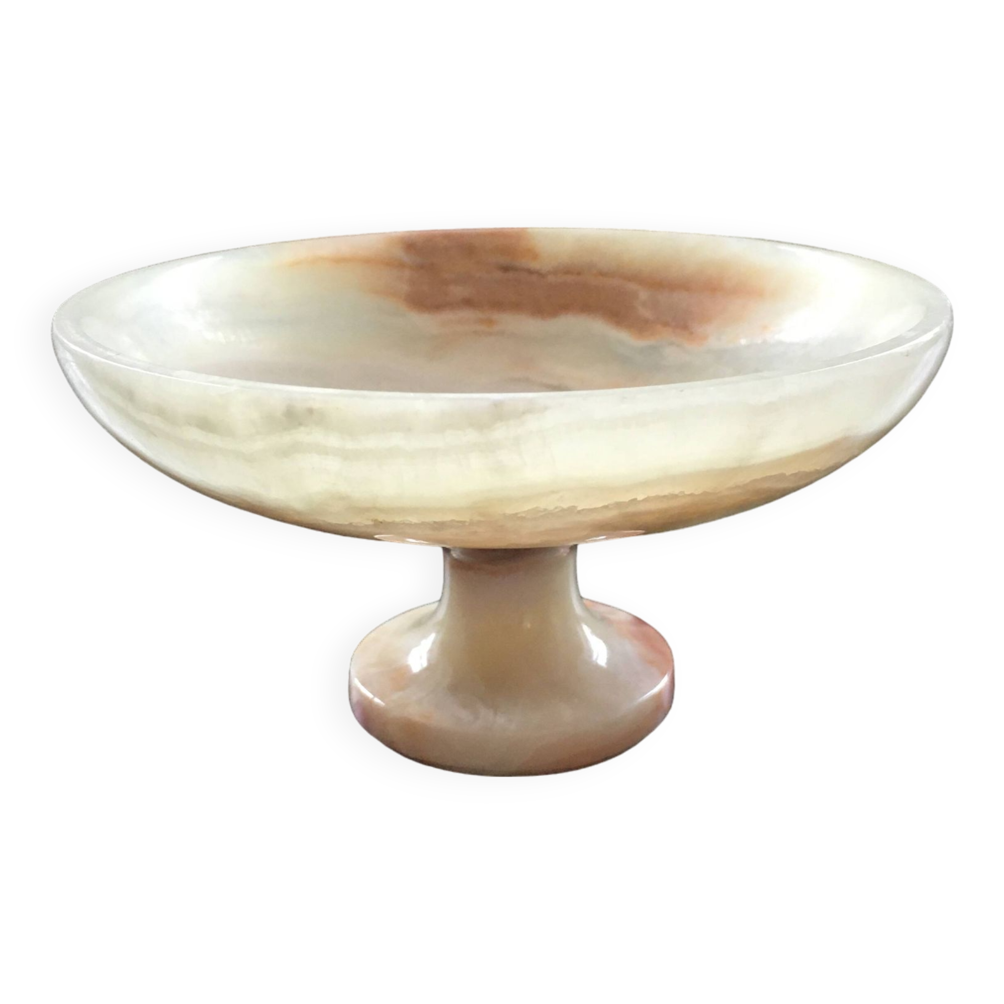 Onyx bowl on foot