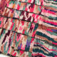 Berber rug Boujaad pink with colorful patterns 241x145cm