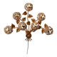 Vintage hydrangea wall lamp, 1950s