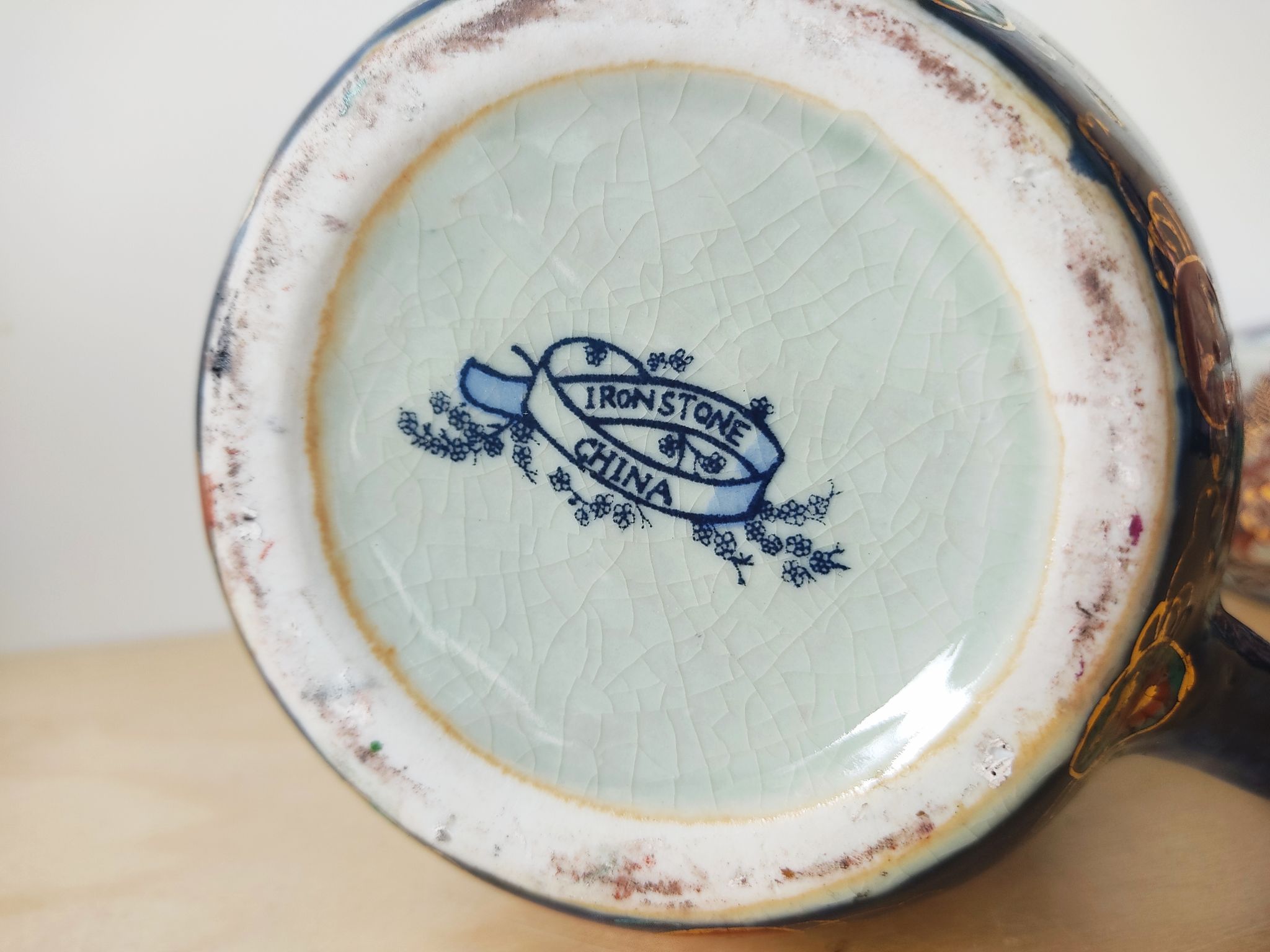Ironstone China imari jug