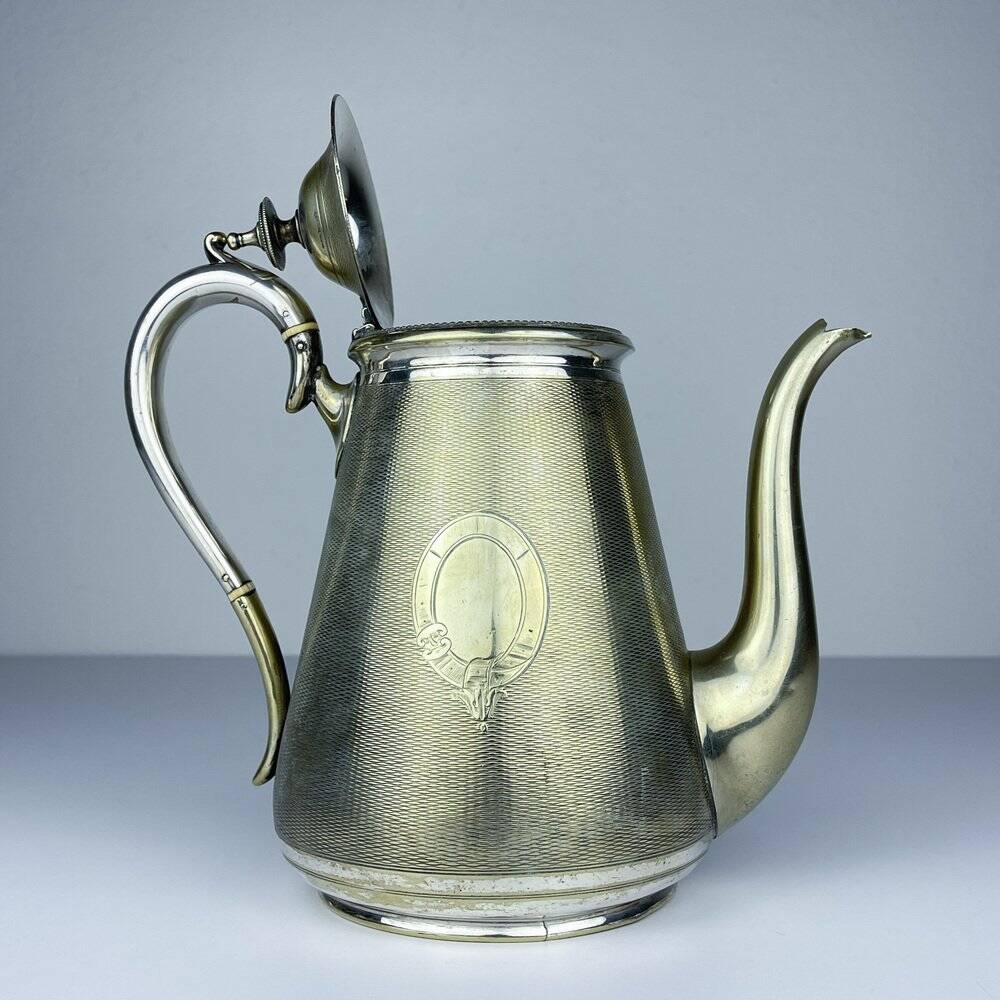 Silver-plated coffee pot by Benetfink & Co.