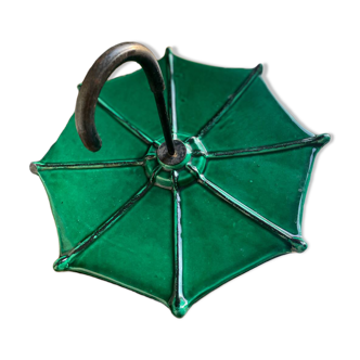 Vintage cheese platter in Vallauris ceramic – Lunetta model, glazed.