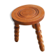 Tabouret tripode vintage en bois