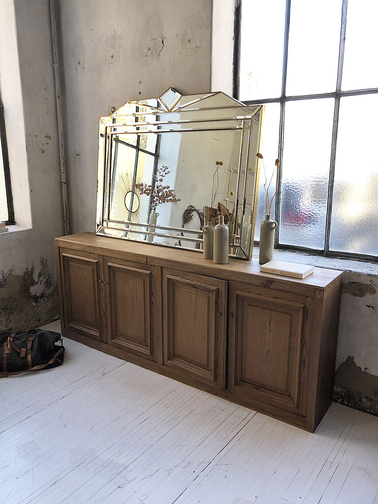 Italian design milked gold mirror