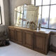 Italian design milked gold mirror