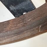 Vintage 60s tripod oak stool