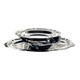 Set of 3 stainless steel dishes