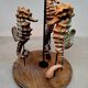 Vintage ceramic seahorse table lamp 'Sea spirit'