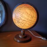 Ancient Light Earth Globe by Girard, Barrère and Thomas