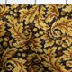 1960s German acrylic rug with gold and brown 2.2' x 4.1 - 1C1287