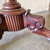 Pedestal table - In mahogany and mahogany veneer - Restoration Period (circa 1820-1830)