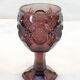 Advertising glass AVON purple decor in vintage relief