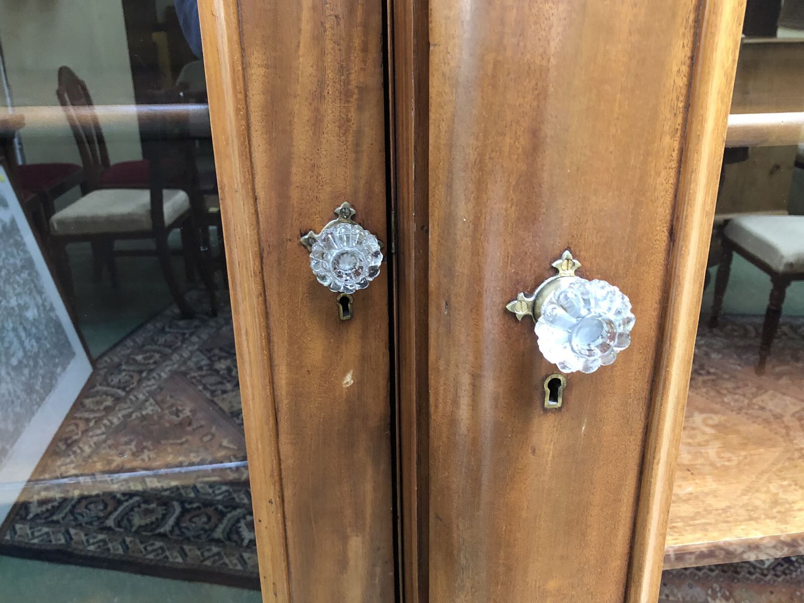 Mahogany victorian nineteenth bookcase