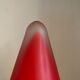 Lamp Teepee SCE cone in vintage red glass 80s