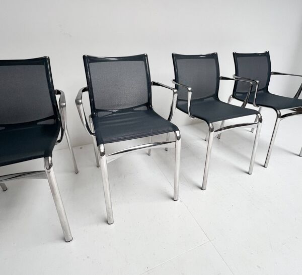 Ensemble de 6 chaises Big Frame 44 par Alberto Meda pour Alias, après 2000