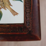 Botanical animal pattern tiled stool