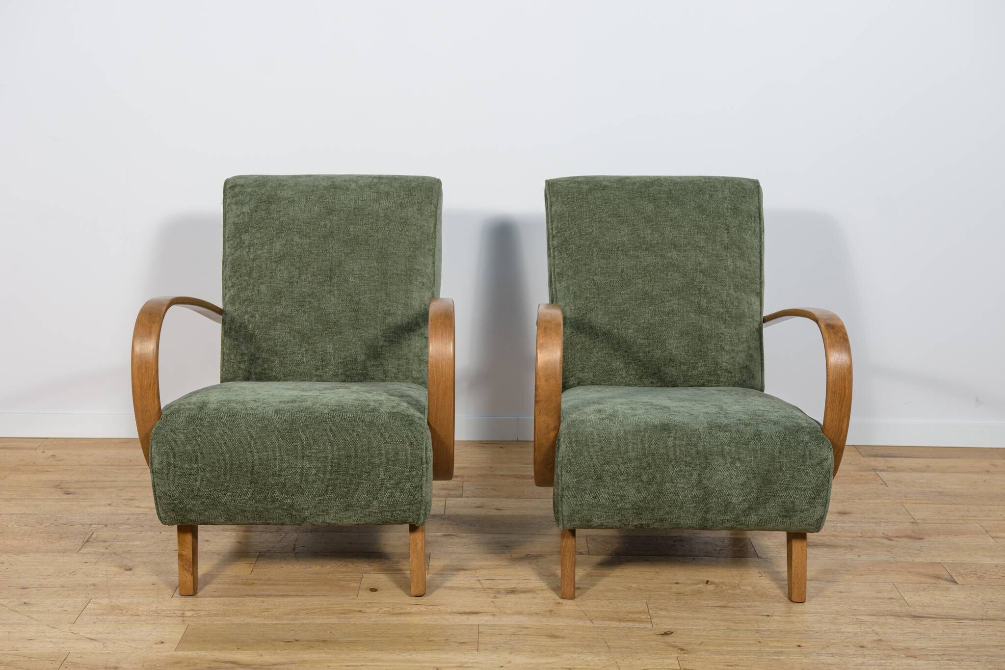 Model H 410 Armchairs by Jindřich Halabala for Up Závody, 1930s, Set of 2
