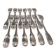 12 silver-plated table forks by Christofle Vendôme