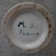 Marcel Bell signed ceramic vase.