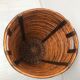 Vintage high-capacity rattan linen basket