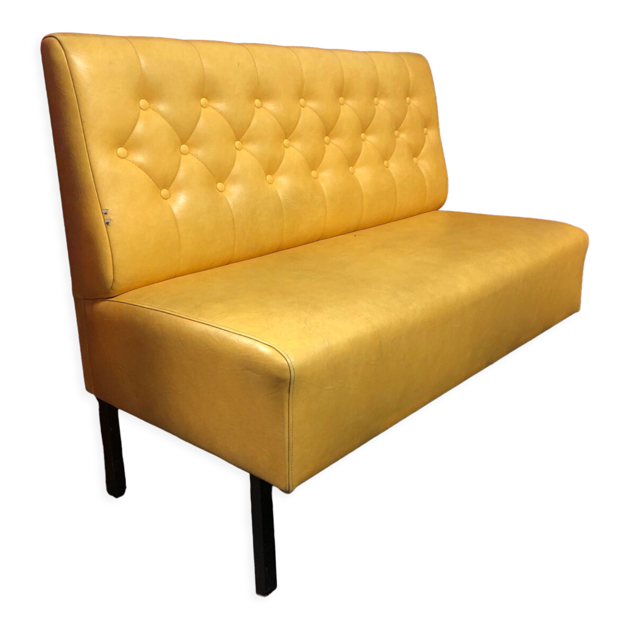 Yellow bistro bench, 1960