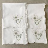 4 "Mikado Rose" Napkins