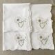4 Serviettes "Roses Mikado"