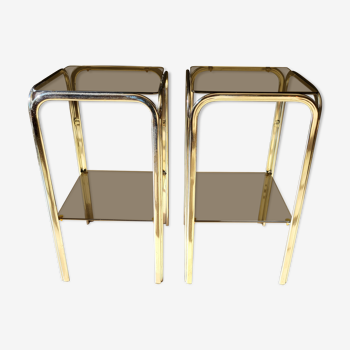 Pair of vintage 70s side tables